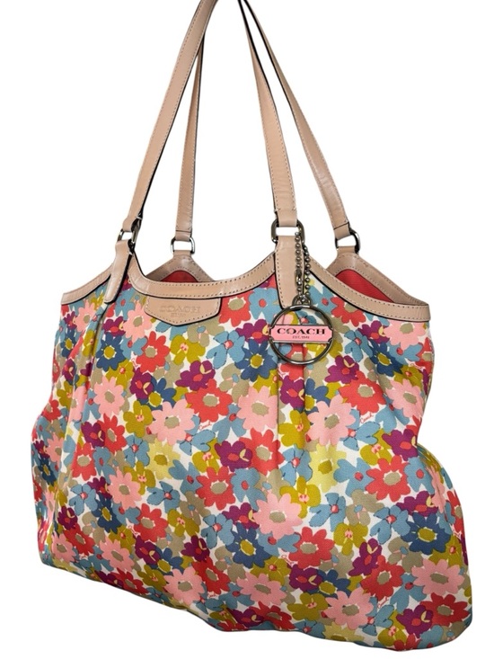 Coach Handbags - Coach Peyton Canvas Shoulder Tote Bag F28931 Leather Trim Large | 2013